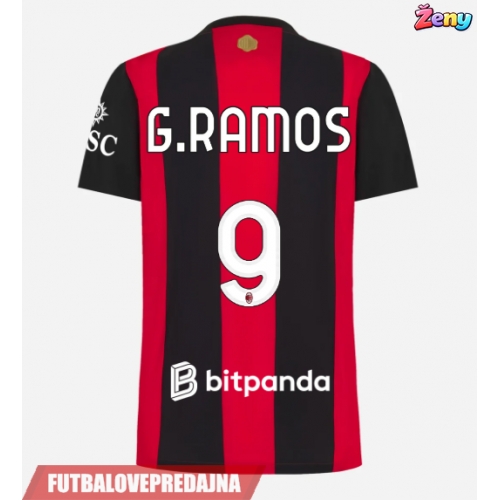 Lacne Ženy Futbalové dres AC Milan Goncalo Ramos #9 2026-27 Krátky Rukáv - Domáci
